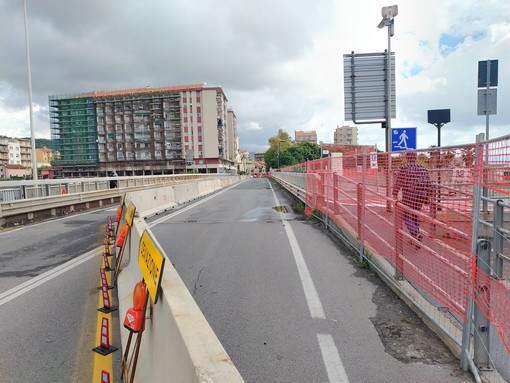 Savona, nuovi disagi per i lavori al ponte Quiliano: sarà chiusa anche la passerella lato mare