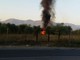 Incendio baracca a Lusignano: sul posto i vigili del fuoco