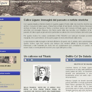Calice Ligure, presentazione sito web e illustrazione sistema bibliotecario finalese