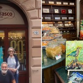 Albenga, le opere di Sergio Giusto in mostra al Noberasco 1908 per i 20 anni del negozio