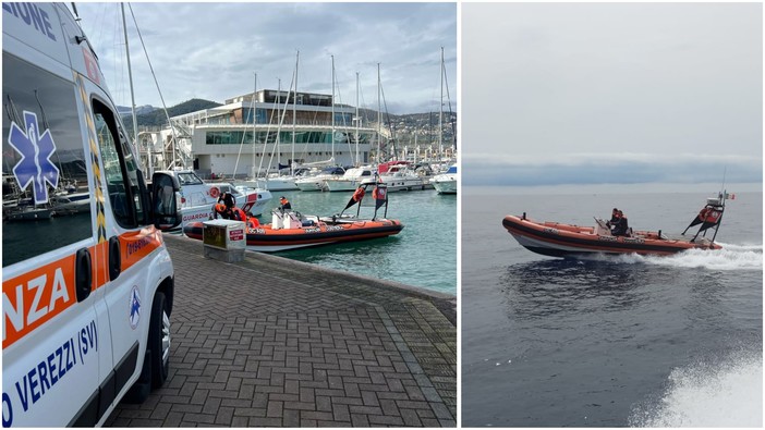 Vento e onde lo travolgono: canoista salvato dalla Guardia Costiera al largo di Pietra Ligure