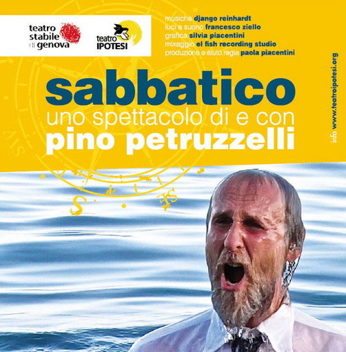 Pino Petruzzelli porta in scena "Sabbatico" a Sassello il 14 agosto