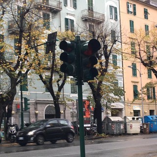 Savona, semafori di corso Mazzini: lavori notturni per la sostituzione delle centraline