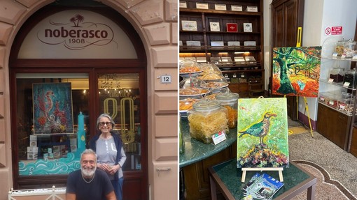 Albenga, le opere di Sergio Giusto in mostra al Noberasco 1908 per i 20 anni del negozio Albenga, le opere di Sergio Giusto in mostra al Noberasco 1908 per i 20 anni del negozio
