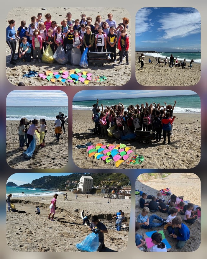 Le Classi della Scuola Primaria di Bergeggi in prima linea per la protezione del nostro mare Le Classi della Scuola Primaria di Bergeggi in prima linea per la protezione del nostro mare