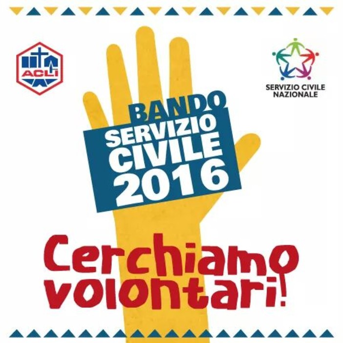 Servizio civile Acli: cercasi volontari nel savonese Servizio civile Acli: cercasi volontari nel savonese