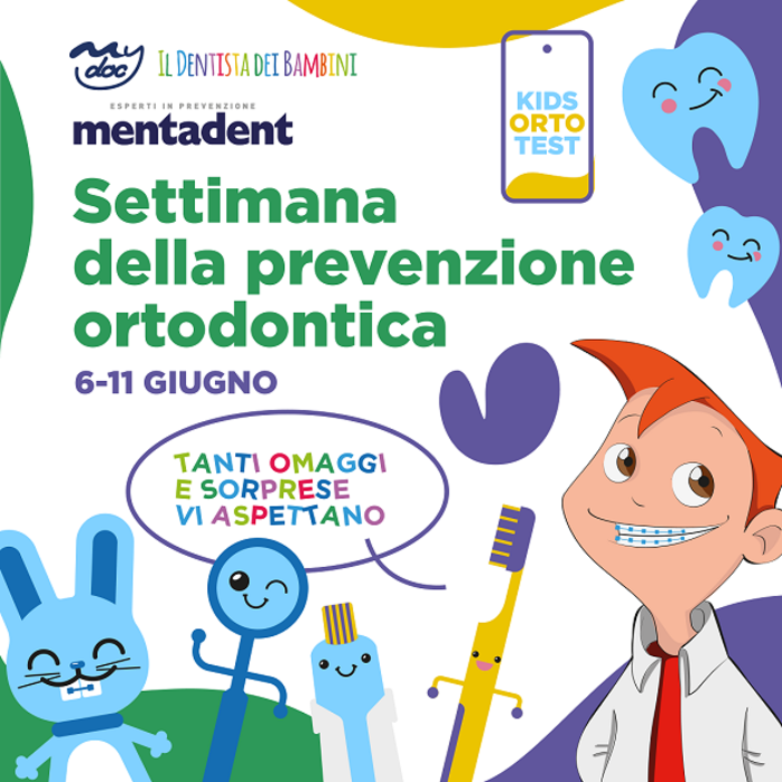 La settimana della prevenzione ortodontica inizia lunedì 6 giugno