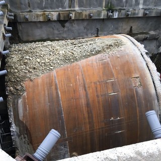 Savona, cantiere Aurelia Bis: iniziate le operazioni di recupero della 'talpa' (FOTO e VIDEO)