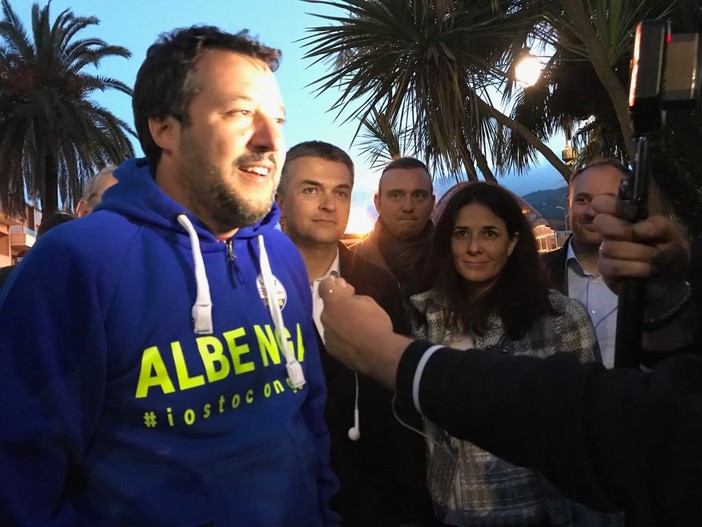 Matteo Salvini ad Albenga Matteo Salvini ad Albenga