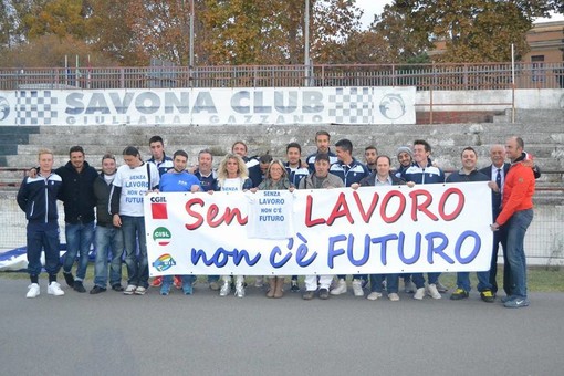 Dal Savona Calcio la solidarietà a Tirreno Power Dal Savona Calcio la solidarietà a Tirreno Power