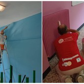 Savona, la scuola di La Rusca ritinteggiata grazie al lavoro dei genitori e dei Custodi del Bello