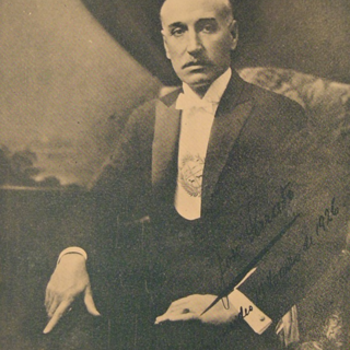 Il Presidente dell'Uruguay Josè Serrato, in una foto del 1926 (cento anni fa), nell'ultimo anno di mandato
