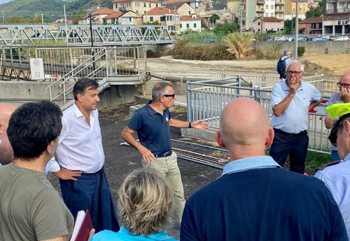 Savona, ponte sul Quiliano, sopralluogo di Russo: "Anas riduca l’impatto delle opere sul rischio idraulico"