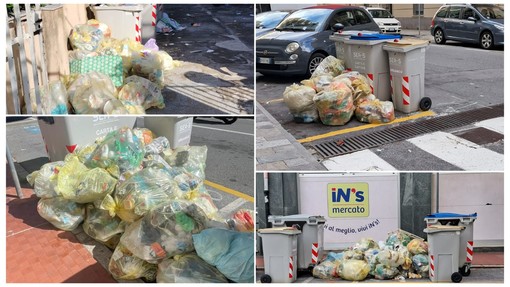 Savona invasa dai sacchi della plastica, Scaramuzza (Lega): "I dipendenti di Ata durante l'allerta raccoglievano la spazzatura"