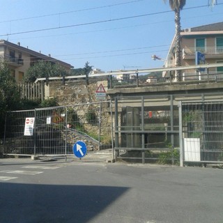 Alassio, lavori al sottopasso di via Mameli. Vinai: "Entro 7 giorni la riapertura"