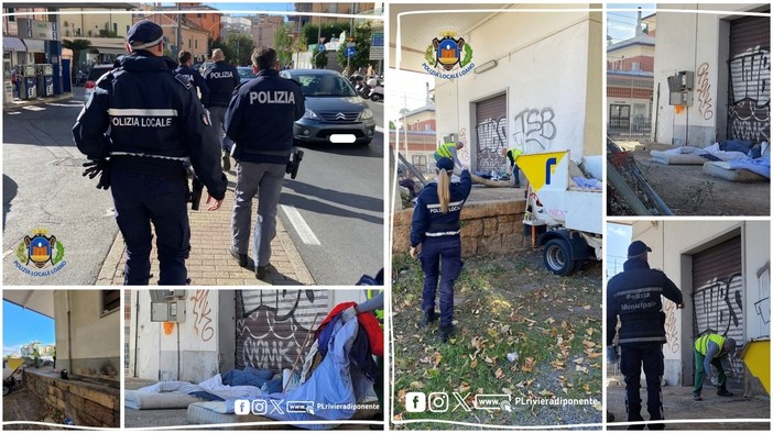Loano, sgomberati bivacchi abusivi nell’area della stazione: proseguono le attività di sicurezza urbana Loano, sgomberati bivacchi abusivi nell’area della stazione: proseguono le attività di sicurezza urbana