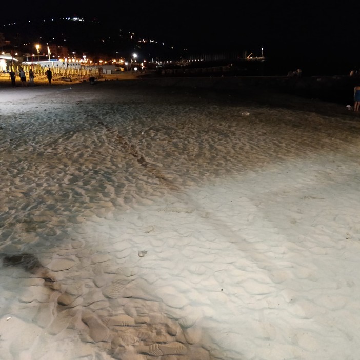 Ripascimenti notturni e all’alba sulle spiagge libere di Andora comune e stabilimenti balneari all’opera  su tutto sul litorale
