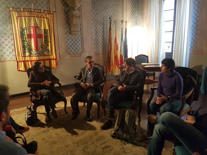 Visita della Soprintendente generale architetto Salvitti ad Albenga Visita della Soprintendente generale architetto Salvitti ad Albenga