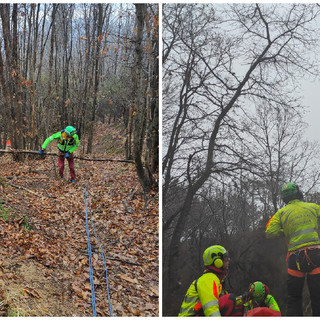 Biker infortunata sui sentieri del finalese tra Tovo e Calice Ligure: interviene l'elisoccorso