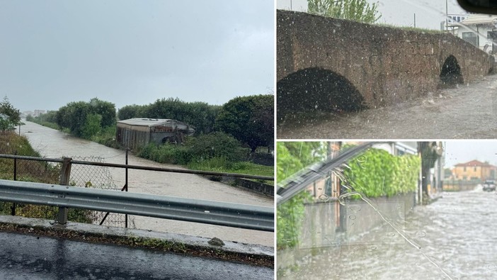 Albenga, allagamenti diffusi: chiuse diverse strade al traffico