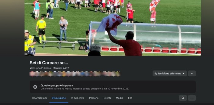 Il gruppo Facebook "Sei di Carcare se…" messo in pausa: la gestione della community tra troll e responsabilità Il gruppo Facebook "Sei di Carcare se…" messo in pausa: la gestione della community tra troll e responsabilità