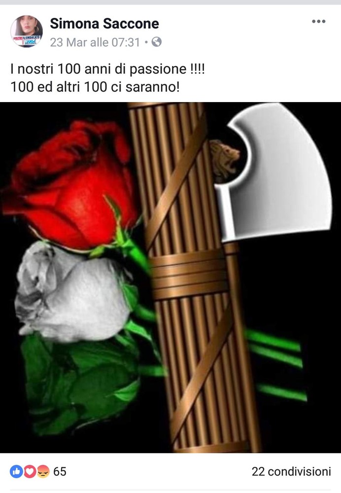 Savona, post sul centenario dei fasci di combattimento: minacce di morte a Simona Saccone Savona, post sul centenario dei fasci di combattimento: minacce di morte a Simona Saccone
