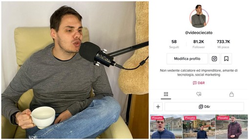 La forza dell'ironia per vincere la disabilità: il pietrese Sebastiano Gravina spopola sui social con "Videociecato"