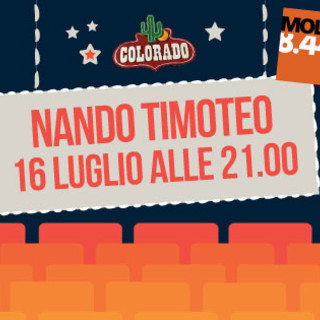 Giovedì 16 Luglio Nando Timoteo  al Festival Cabaret di Molo 8.44