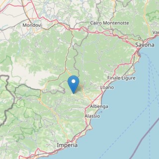 Trema la terra nell'entroterra ingauno: scossa di terremoto con epicentro a Castelbianco