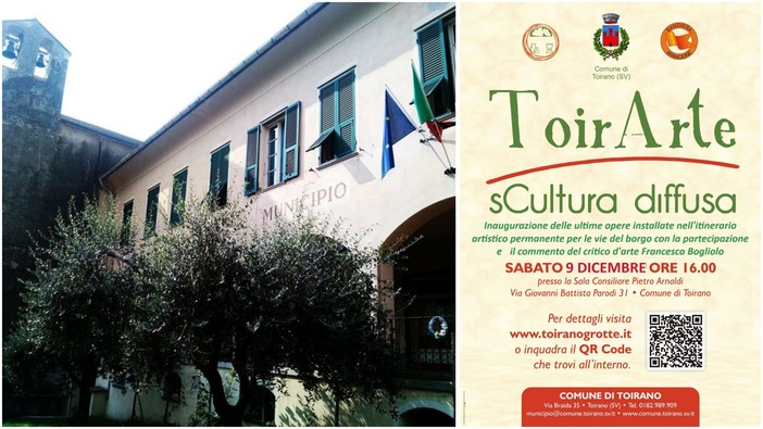 "ToirArte sCultura diffusa": sabato 9 dicembre l'inaugurazione delle ultime opere