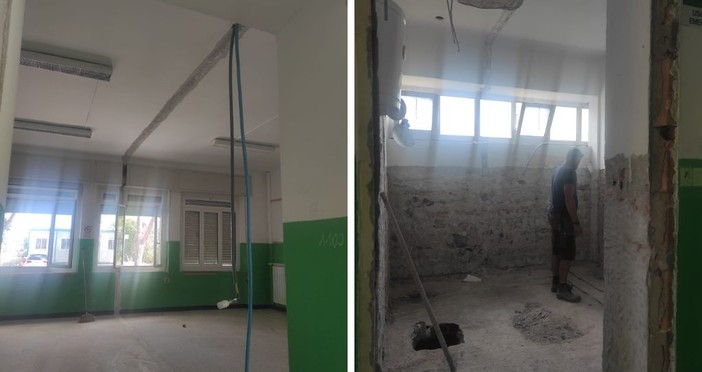 Albenga, è iniziata la trasformazione: la scuola Carenda diventa asilo
