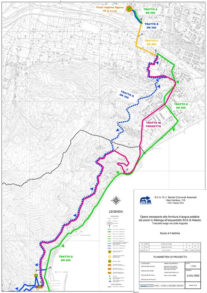 Acquedotto Alassio, Sca: "Pronto lo studio di fattibilità per la sostituzione del 300"