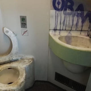 La segnalazione dei pendolari: "Treno 6184 sporco e pericolo in stazione a Savona per chi attraversa i binari per non perdere la coincidenza"