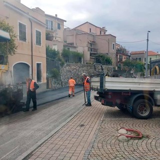 Tovo San Giacomo: lavori di manutenzione straordinaria lungo via Vassallo ad opera della Provincia di Savona