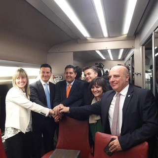 Frecciarossa Genova-Venezia, il presidente Toti: "Da oggi le due Repubbliche Marinare sono più vicine"