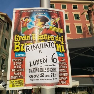Varazze, la presentazione di una lista elettorale rinvia il teatro dei burattini: polemiche sui social Varazze, la presentazione di una lista elettorale rinvia il teatro dei burattini: polemiche sui social