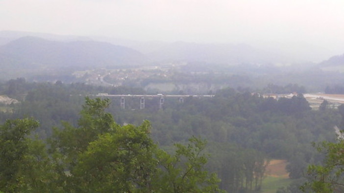 Tromba d’aria sulla Torino-Savona, nei pressi della Fondovalle Tanaro