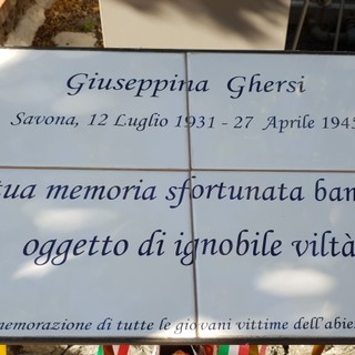 Noli, vandalizzata la targa in memoria di Giuseppina Ghersi: la denuncia del professore Roberto Nicolick
