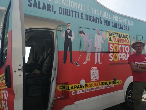 Cgil, torna nel savonese la campagna di Filcams "Mettiamo il Turismo SottoSopra": "E' tempo di restituire dignità ai lavoratori" Cgil, torna nel savonese la campagna di Filcams "Mettiamo il Turismo SottoSopra": "E' tempo di restituire dignità ai lavoratori"
