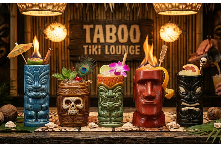 Tiki mug: i bicchieri che trasformano i cocktail in esperienze
