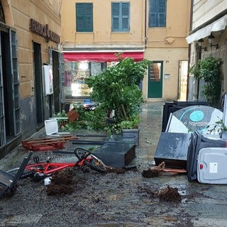 Tromba d''aria a Varazze