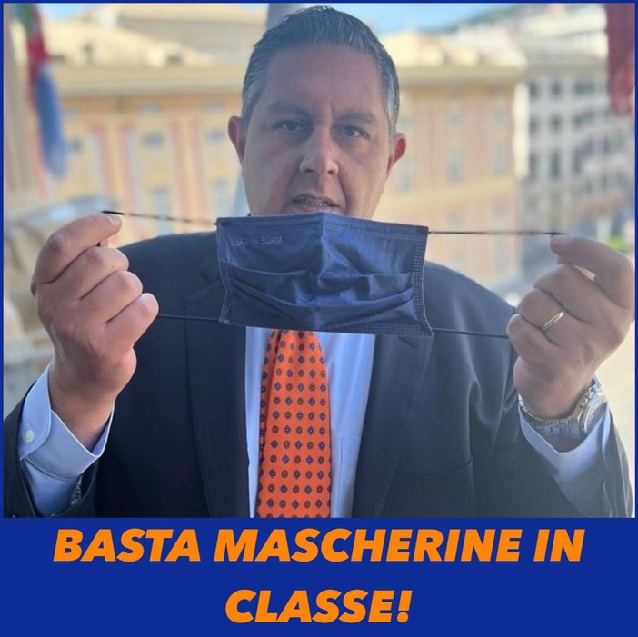 Riapertura scuola, Toti: "No alle mascherine in classe" Riapertura scuola, Toti: "No alle mascherine in classe"