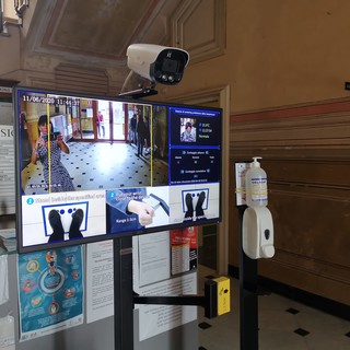 Alassio, installato un termoscanner nella sede municipale Alassio, installato un termoscanner nella sede municipale