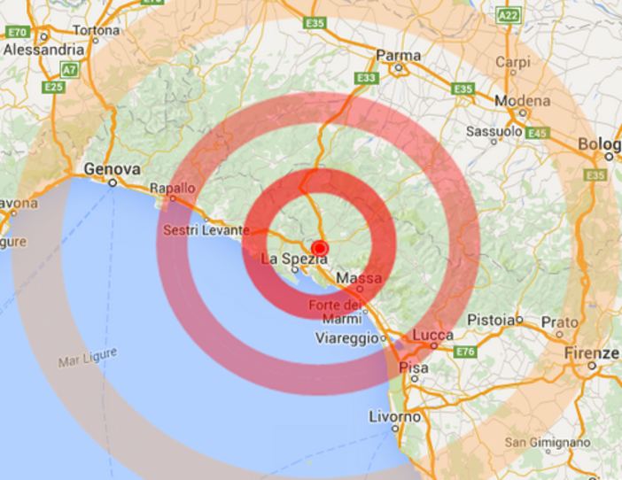 Scossa di terremoto a La Spezia percepita anche nel savonese