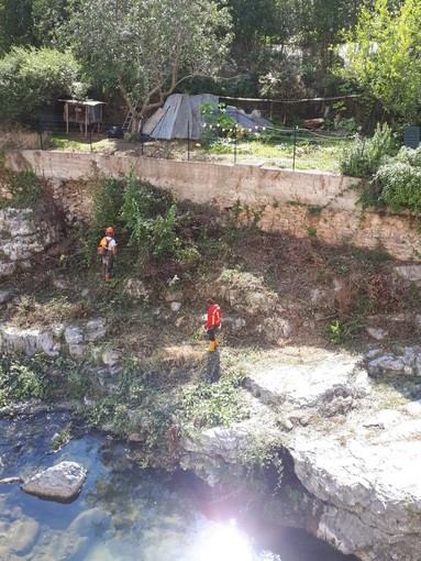 Zuccarello pulisce il torrente Neva (FOTO) Zuccarello pulisce il torrente Neva (FOTO)