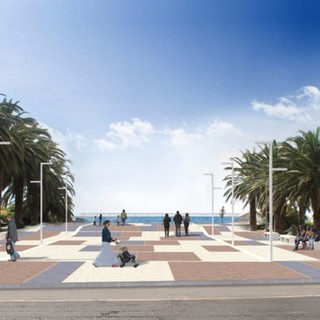 Il rendering del progetto della nuova terrazza a mare