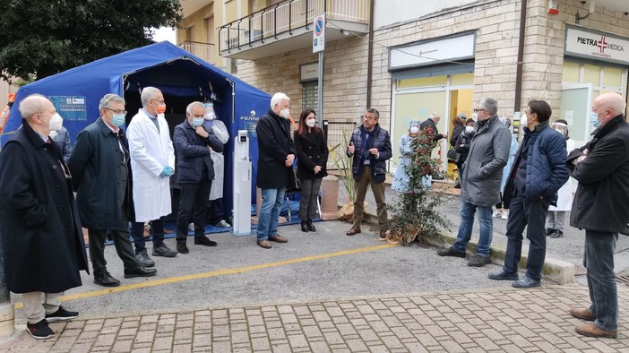 Inaugurata a Pietra Ligure la tensostruttura a supporto di Pietra Medica (FOTO e VIDEO)