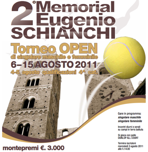 Tennis Club Albenga: 2° Memorial Schianchi
