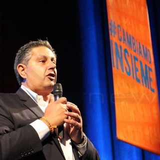 Giovanni Toti alla presentazione della lista “Cambiamo con Toti presidente”