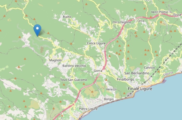 Boato e scossa di terremoto nell'entroterra pietrese: a Magliolo l'epicentro